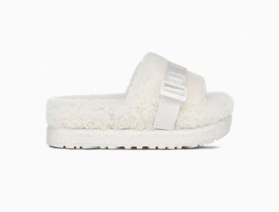 UGG Fluffita Slides for Womens - White India
